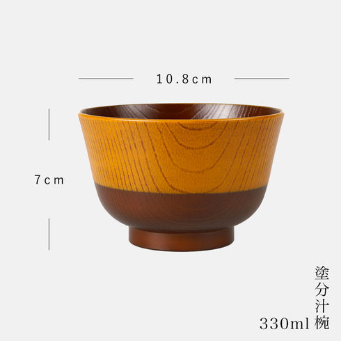 日本伝統色 塗分汁椀 漆.|s10